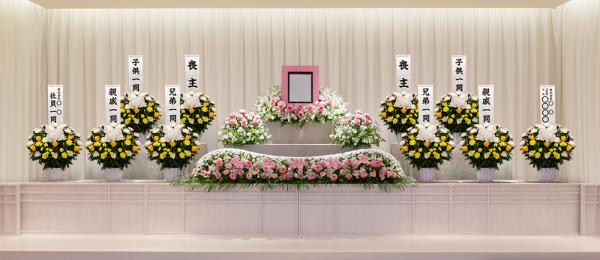 葬儀式・法事用 供花 ミックス HM3-M230 白グリーンタイプ