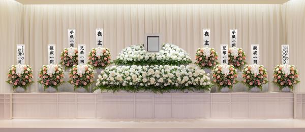 葬儀式・法事用 供花 洋花 HY3-M250 白グリーンタイプ