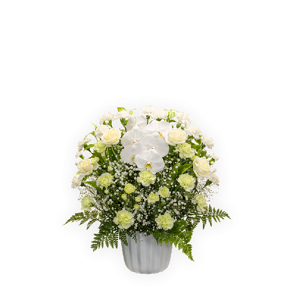 葬儀式・法事用 供花 洋花 HY3-M180 白グリーンタイプ