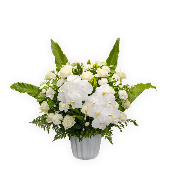 葬儀式・法事用 供花 特別花洋花 TKY-M250 白グリーンタイプ