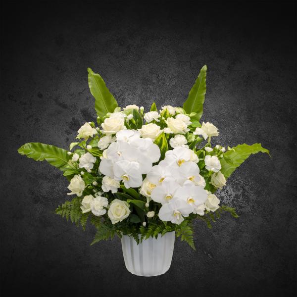 葬儀式・法事用 供花 特別花洋花 TKY-M250 白グリーンタイプ