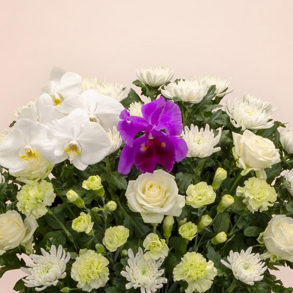 葬儀式・法事用 供花 ミックス HM3-M200 白グリーンタイプ