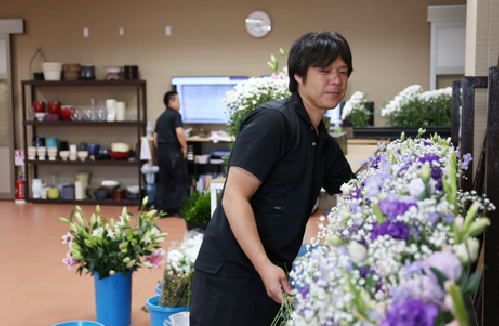 花祭壇をメインに手掛けるチーム